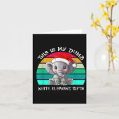 This Is My Dumb White Elephant Christmas Xmas Unde Karte (Gelbe Blume)