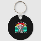 This Is My Dumb White Elephant Christmas Xmas Unde Schlüsselanhänger (Vorderseite)