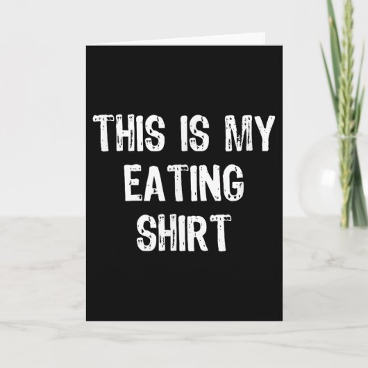 This Is My Eating Funny Foodie Gift Christmas Karte (Vorderseite)