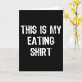 This Is My Eating Funny Foodie Gift Christmas Karte (Gelbe Blume)
