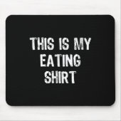 This Is My Eating Funny Foodie Gift Christmas Mousepad (Vorne)