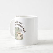 This Is My Emotional Support Mug – Funny Frog Coff Kaffeetasse (Vorderseite Links)