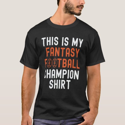 This Is My Fantasy Football Champion Legend Mens F T-Shirt (Vorderseite)