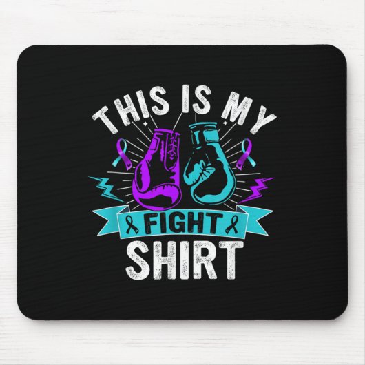 This Is My Figh Suicide Prevention Fighter Strong Mousepad (Vorne)