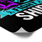 This Is My Figh Suicide Prevention Fighter Strong  Poster (Ecke)