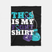 This Is My Fight Suicide Prevention Fighter Strong Fleecedecke (Vorderseite)