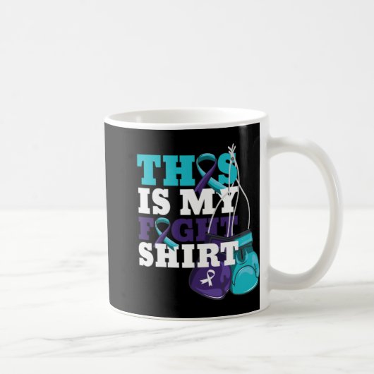 This Is My Fight Suicide Prevention Fighter Strong Kaffeetasse (Rechts)