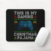 This Is My Gaming Christmas Pajamas Ugly Xmas Swea Mousepad (Mit Mouse)