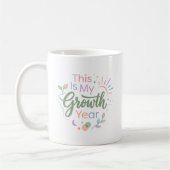 This Is My Growth Year Pastel Inspirational Mug Kaffeetasse (Links)