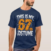 This is My Halloween 67 Costume Lazy Brainrot Meme T-Shirt (Vorderseite)