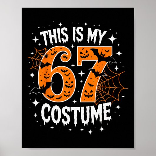 This Is My Halloween 67 Costume Number 6 7 Meme Poster (Vorne)