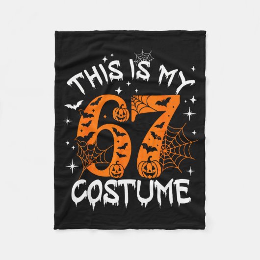 This Is My Halloween 67 Costume Number 6 7 Meme Sa Fleecedecke (Vorderseite)