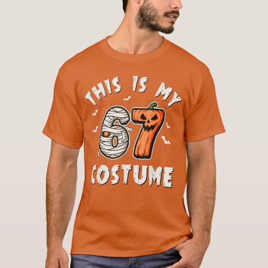 This is My Halloween 67 Costume Number 6 7 Meme T-Shirt (Vorderseite)