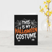 This Is My Halloween Costume Funny Karte (Gelbe Blume)