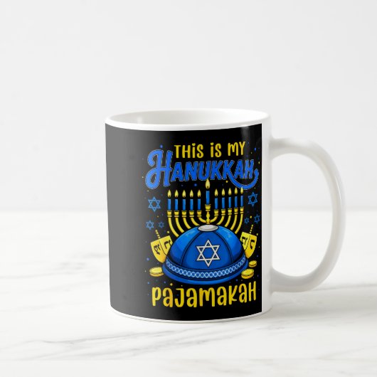 This Is My Hanukkah Pajamakah For Jewish Christmas Kaffeetasse (Rechts)