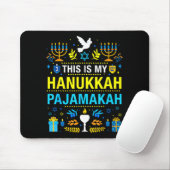 This Is My Hanukkah Pajamakah For Jewish Christmas Mousepad (Mit Mouse)