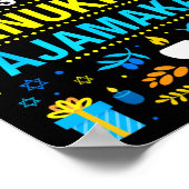 This Is My Hanukkah Pajamakah For Jewish Christmas Poster (Ecke)