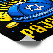 This Is My Hanukkah Pajamakah For Jewish Christmas Poster (Ecke)