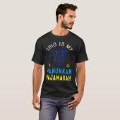 This Is My Hanukkah Pajamakah Hanukkah Jewish Paja T-Shirt (Vorne ganz)