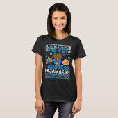 This Is My Hanukkah Pajamakah Ugly Chanukah Jewish T-Shirt (Vorne ganz)