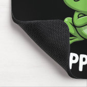 This Is My Happy Face Funny Angry Frog Humor  Mousepad (Ecke)