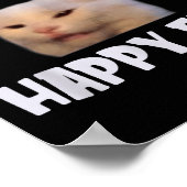 This Is My Happy Face Smudge The Cat Sarcastic Say Poster (Ecke)