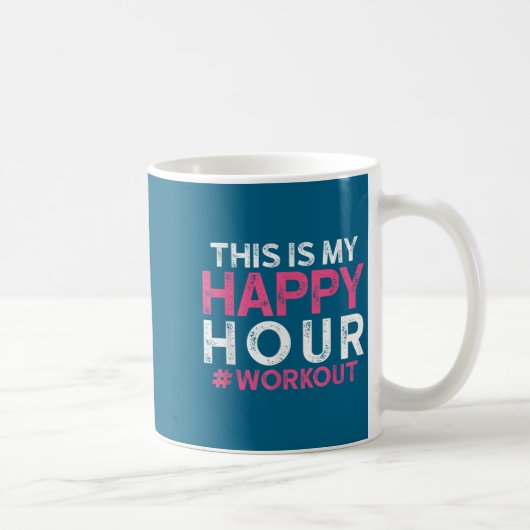 This Is My Happy Hour Workout - Motivational Gym G Kaffeetasse (Rechts)