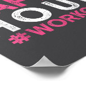 This Is My Happy Hour Workout - Motivational Gym G Poster (Ecke)