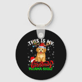 This Is My Havanese Dog Ugly Christmas Pajama Swea Schlüsselanhänger (Vorderseite)