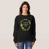This is My Hawaiian  Aloha Hawaii Hawaiian Lei Flo Sweatshirt (Vorne ganz)