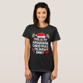 This Is My Hawaiian Christmas Pajama Matching Fami T-Shirt (Vorne ganz)
