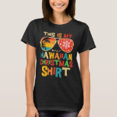This Is My Hawaiian Christmas Pajama Matching Fami T-Shirt (Vorderseite)