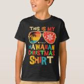 This Is My Hawaiian Christmas Pajama Matching Fami T-Shirt (Vorderseite)