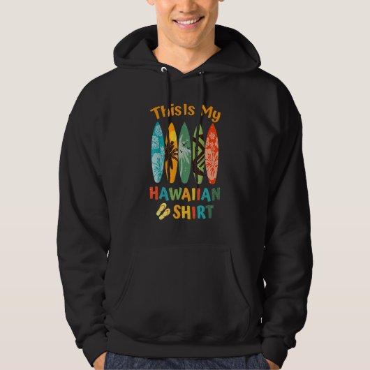 This Is My Hawaiian Luau.Aloha Hawaii Beach Pineap Hoodie (Vorderseite)