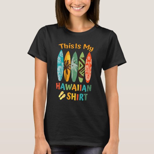 This Is My Hawaiian Luau.Aloha Hawaii Beach Pineap T-Shirt (Vorderseite)