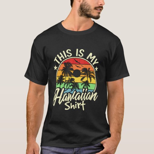 This Is My Hawaiian Tikis Luau Summer Py Hawaii T-Shirt (Vorderseite)