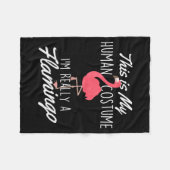 This Is My Human Costume - Flamingo Lover Zoo Anim Fleecedecke (Vorderseite (Horizontal))