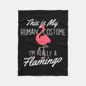 This Is My Human Costume - Flamingo Lover Zoo Anim Fleecedecke (Vorderseite)
