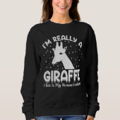 This Is My Human Costume I'm Really A Giraffe Anim Sweatshirt (Vorderseite)