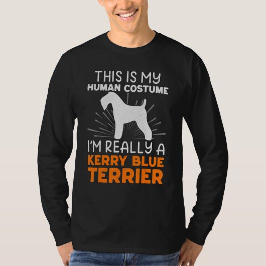 This Is My Human Costume I'm Really A Kerry Blue T T-Shirt (Vorderseite)