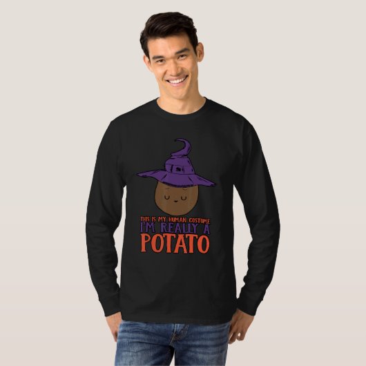 This Is My Human Costume I'm Really A Potato  Hall T-Shirt (Vorne ganz)