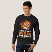 This Is My Human Costume I'm Really A Red Panda Sweatshirt (Vorne ganz)