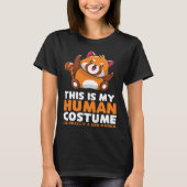 This Is My Human Costume I'm Really A Red Panda T-Shirt (Vorderseite)