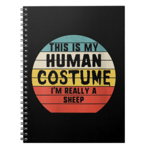 This is My Human Costume im Really A Sheep Gift Notizblock