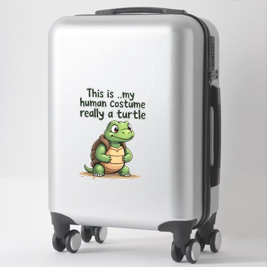 This Is My Human Costume I'm Really A Turtle T-Shi Aufkleber (Koffer)