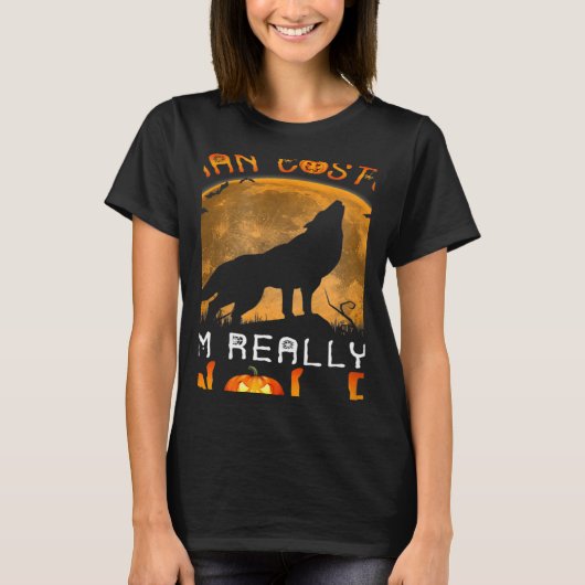 This is My Human Costume I'm Really a Wolf Hallowe T-Shirt (Vorderseite)