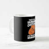 This Is My Human Costume I'm Really A Wombat Kaffeetasse (Vorderseite Links)