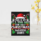 This Is My It's Too Hot For Ugly Christmas Sweater Karte (Gelbe Blume)