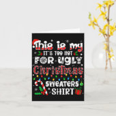This Is My It's Too Hot For Ugly Christmas Sweater Karte (Gelbe Blume)