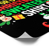 This Is My Its Too Hot For Ugly Christmas Sweaters Poster (Ecke)